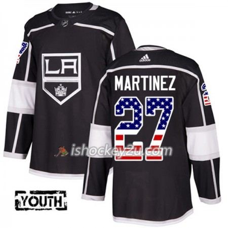 Mænd NHL Los Angeles Kings Trøje Alec Martinez 27 Adidas 2017-2018 Sort USA Flag Fashion Authentic Mænd NHL Los Angeles Kings Trøje Alec Martinez 27 Adidas 2017-2018 Sort USA Flag Fashion Authentic